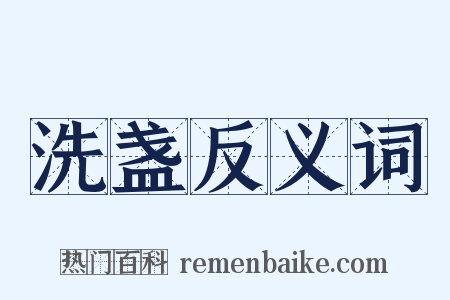 洗盏反义词是什么意思的图片